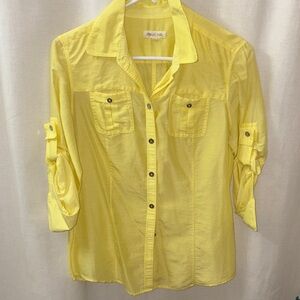 Martin + Osa Lightweight Yellow Button-Down Shirt